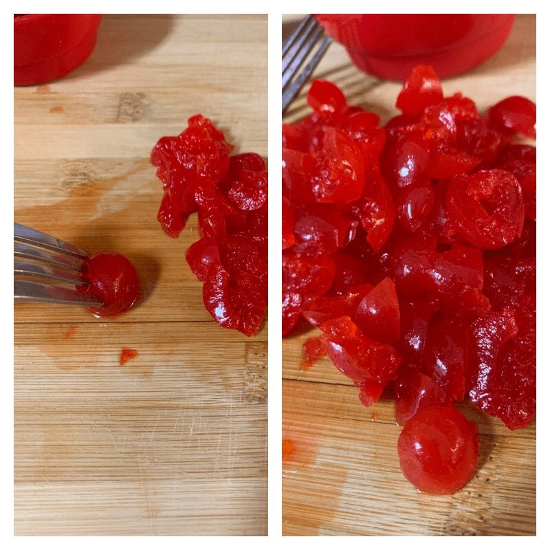 Cutting Maraschino Cherries