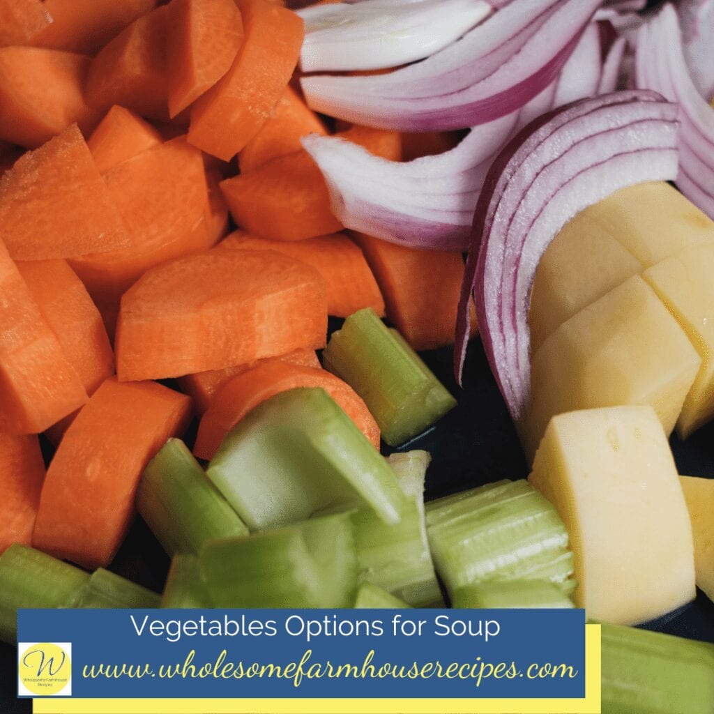 Vegetable Options for Soup