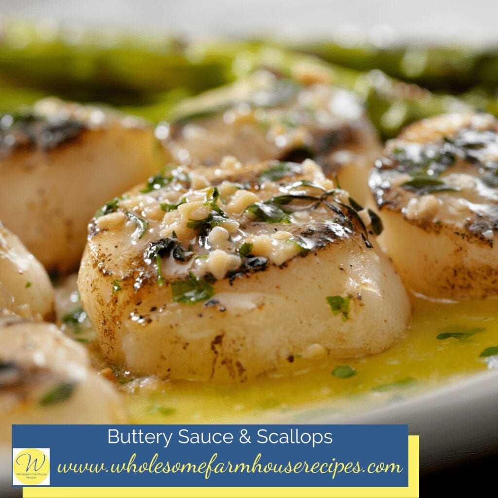 Buttery Sauce and Scallops