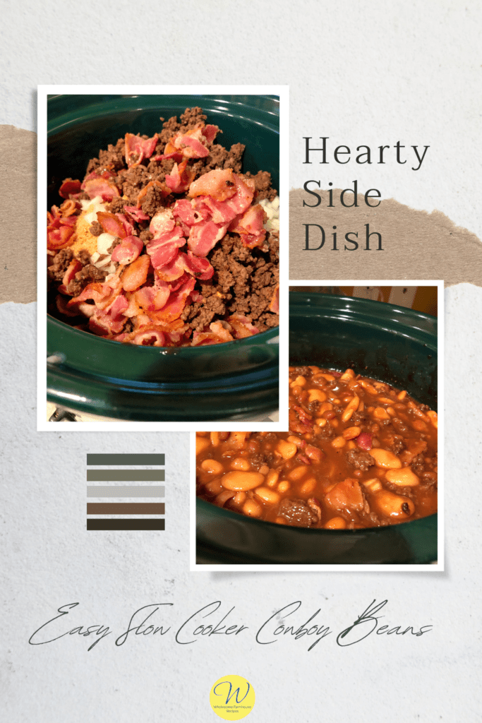 Easy Slow Cooker Cowboy Beans