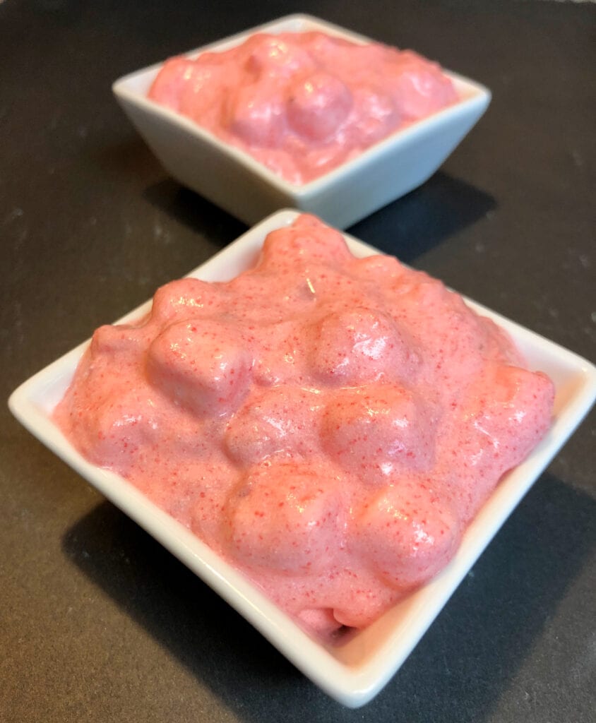 Pink Fluff In Serving Bowls