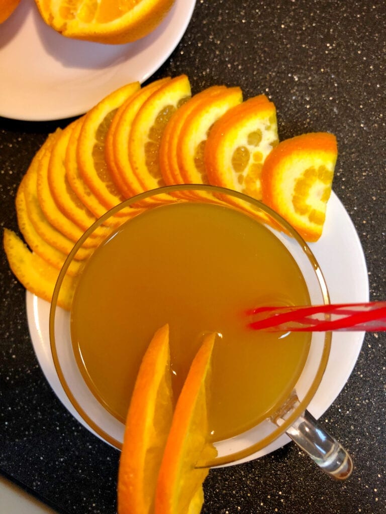 Amaretto Sunset Mimosa Brunch Drink
