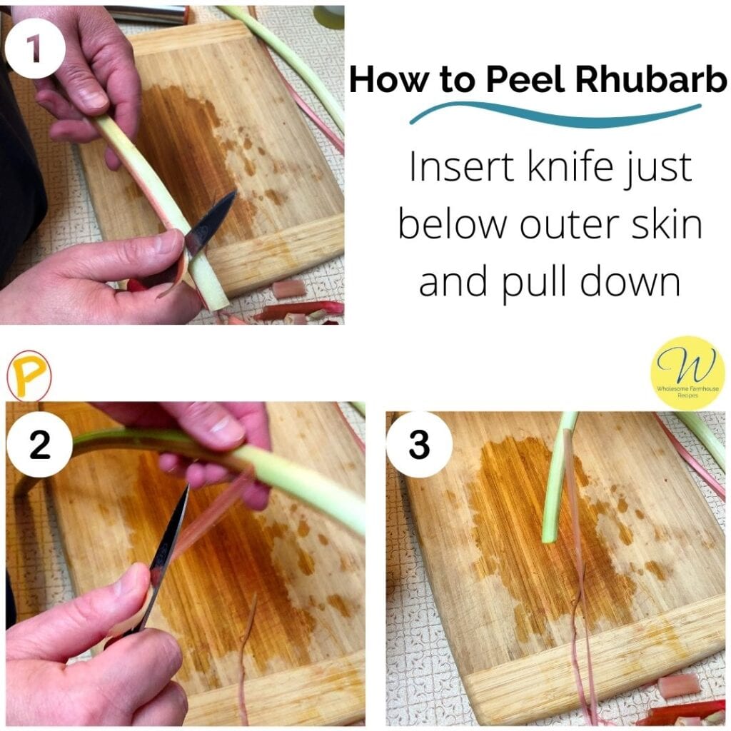How to Peel Rhubarb