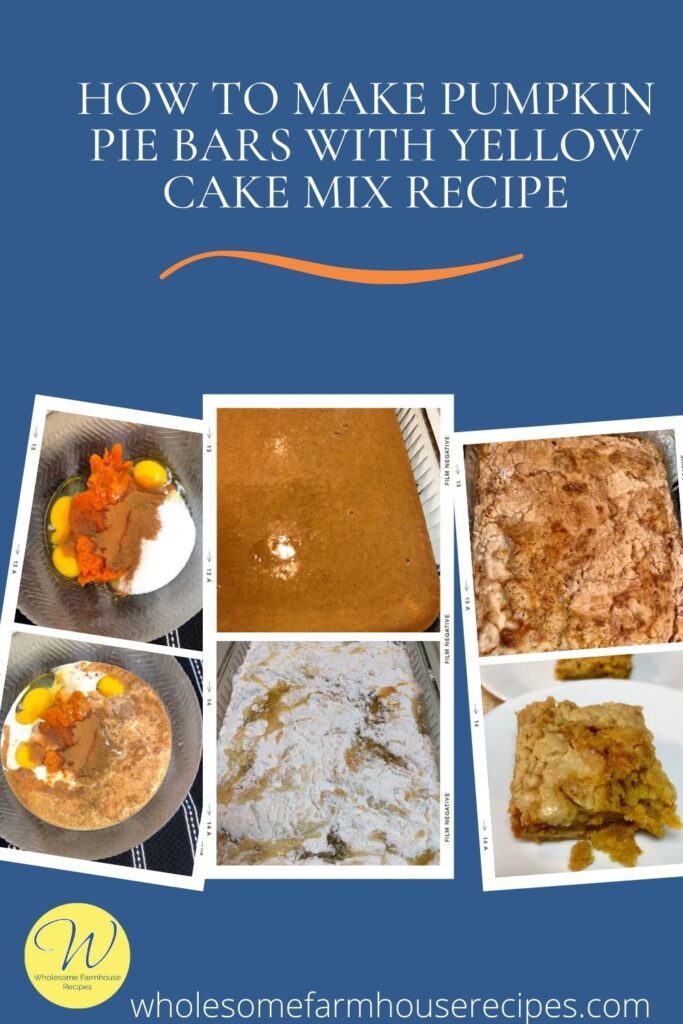 How to Make Pumpkin Pie Bars with Yellow Cake Mix Recipe