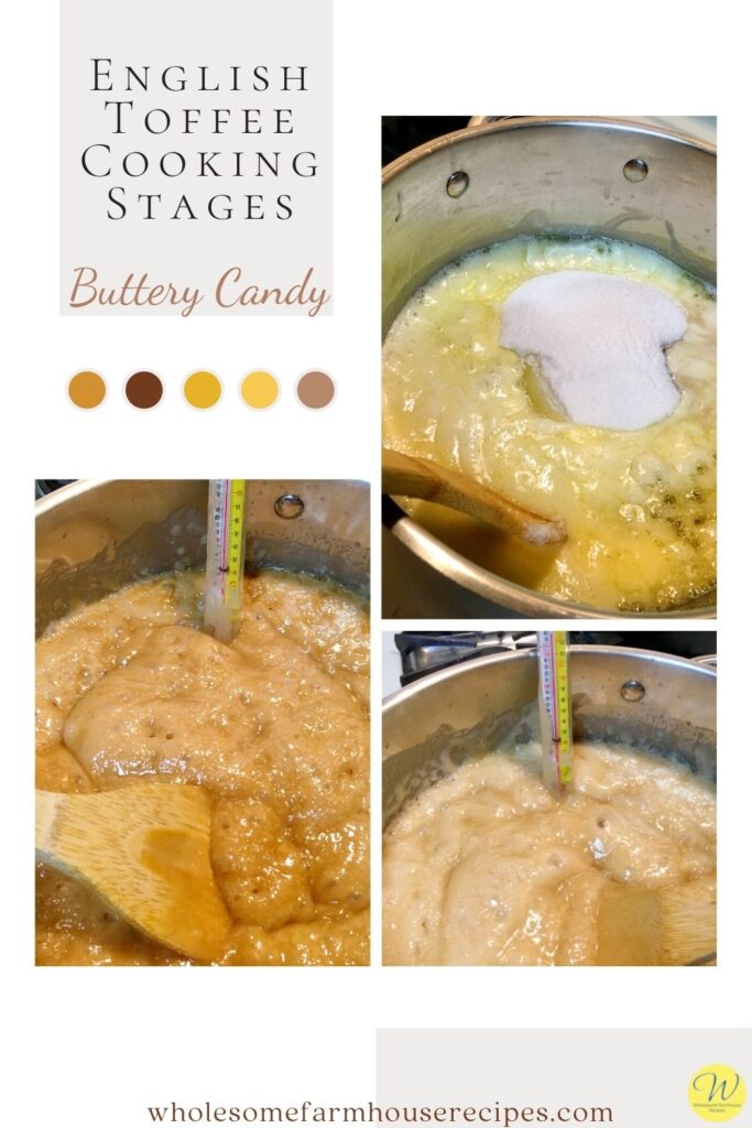 English Toffee Cooking Stages