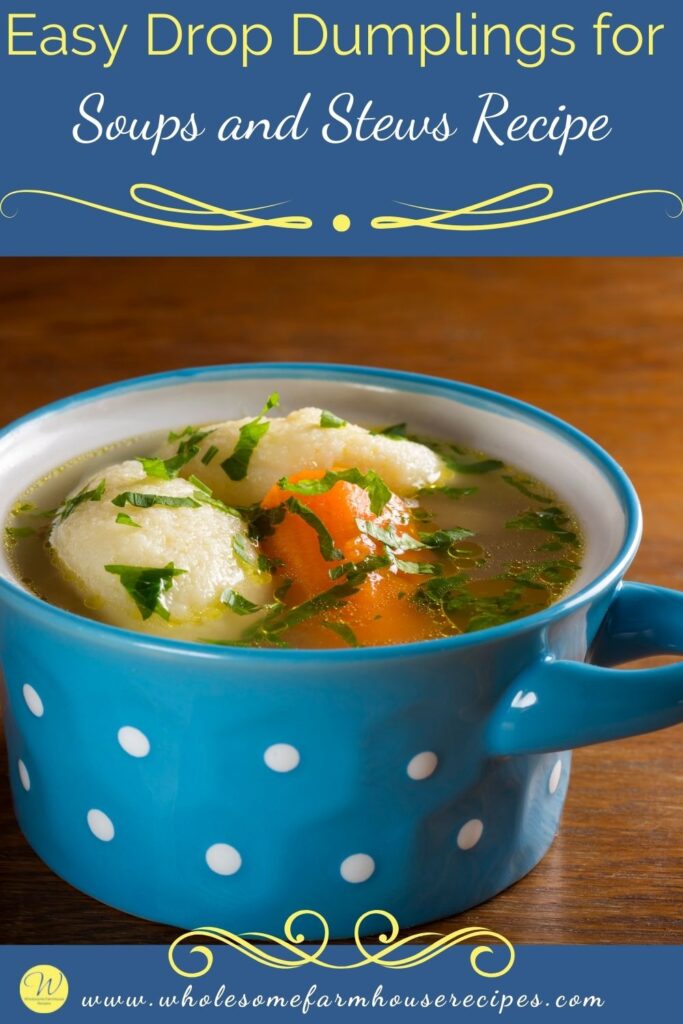 Easy Drop Dumplings for Soups and Stews Recipe