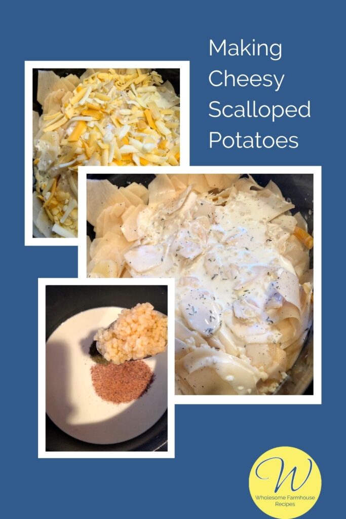 Making Cheesy Scalloped Potatoes