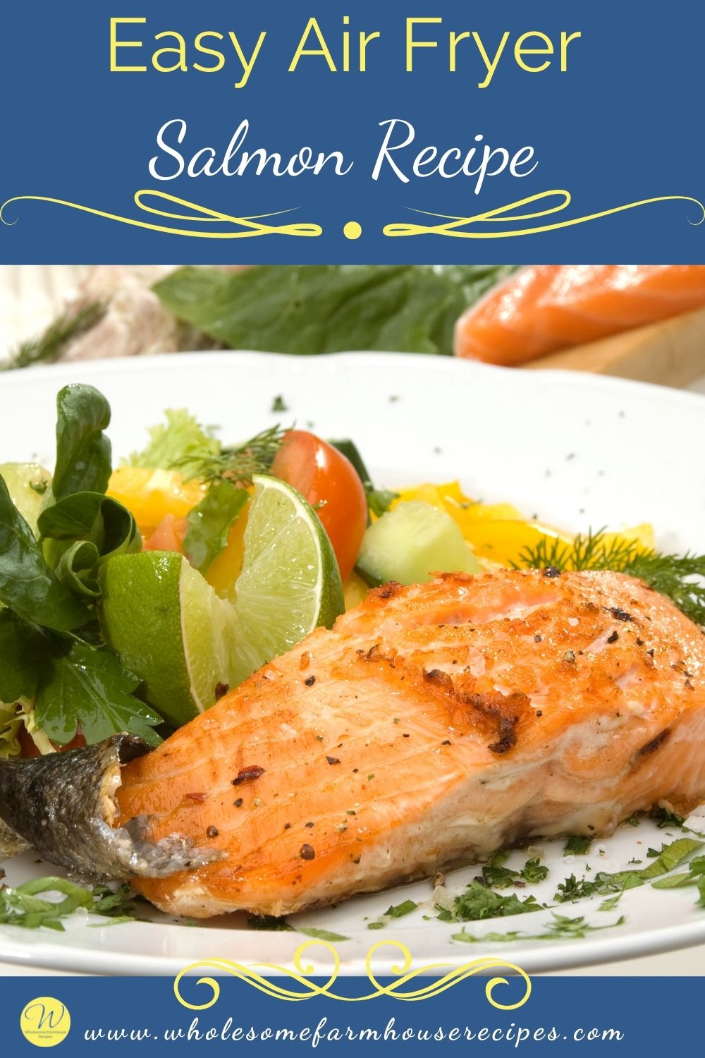 Easy Air Fryer Salmon Recipe Under 10 Minutes - Wholesome Farmhouse Recipes