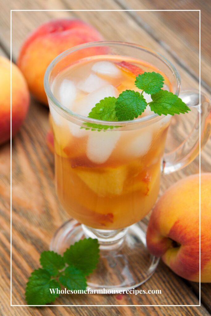 Non-Alcoholic Brunch Peach Tea Recipe