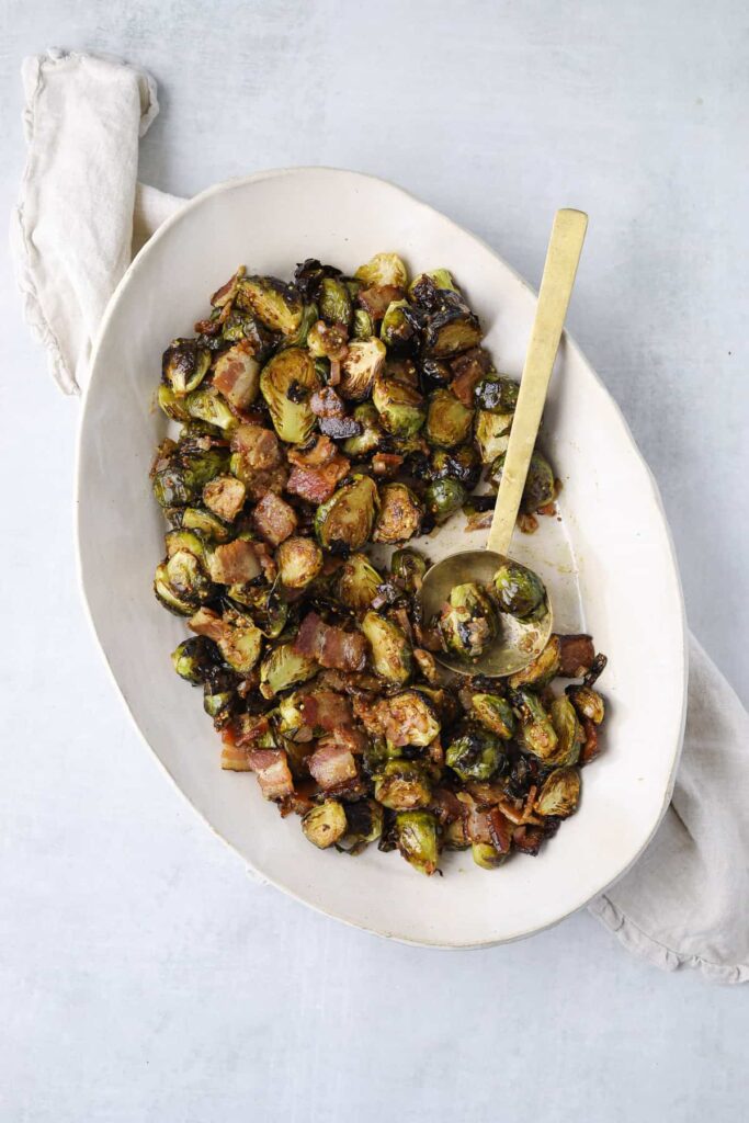 Brussel-Sprouts with bacon vinaigrette