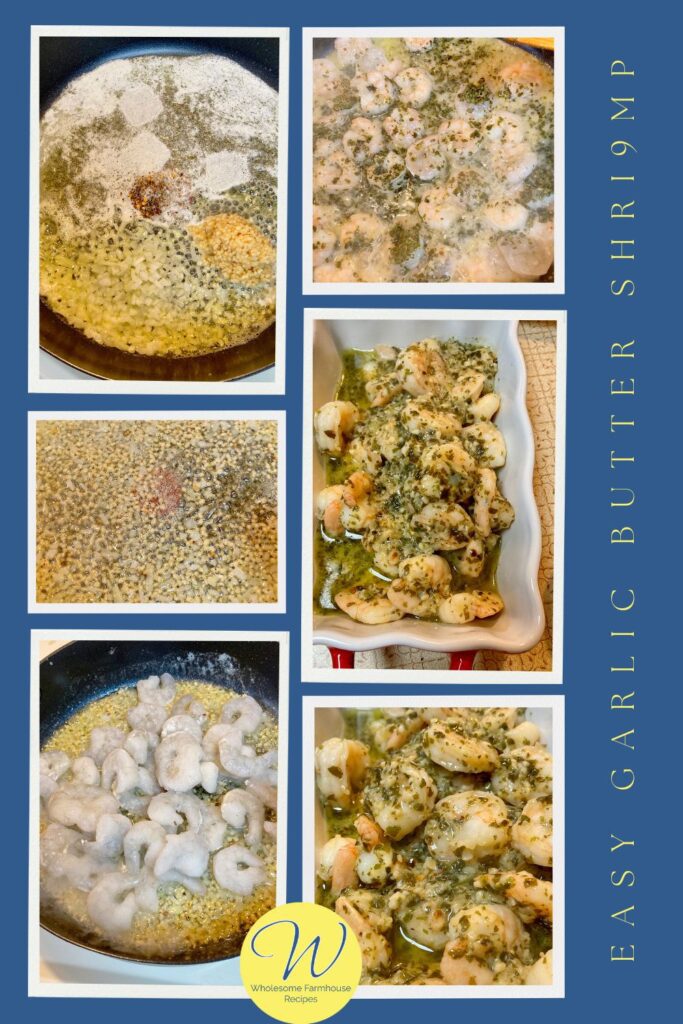 Easy garlic butter shrimp steps