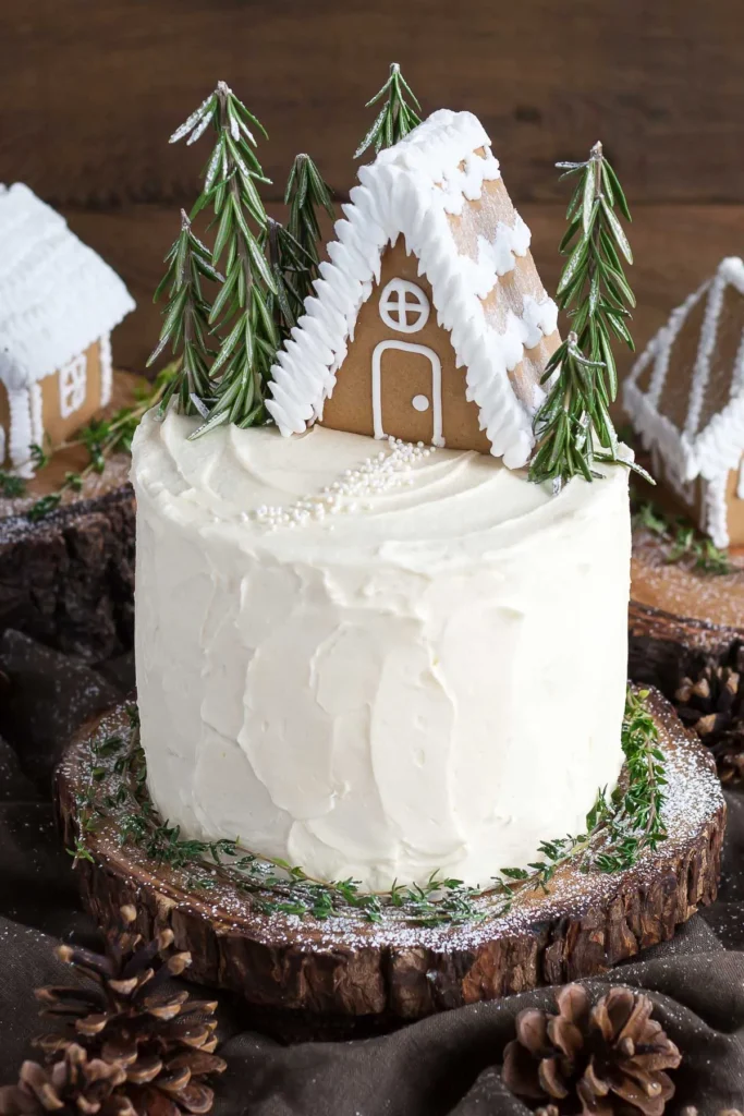 gingerbread-cake decorated