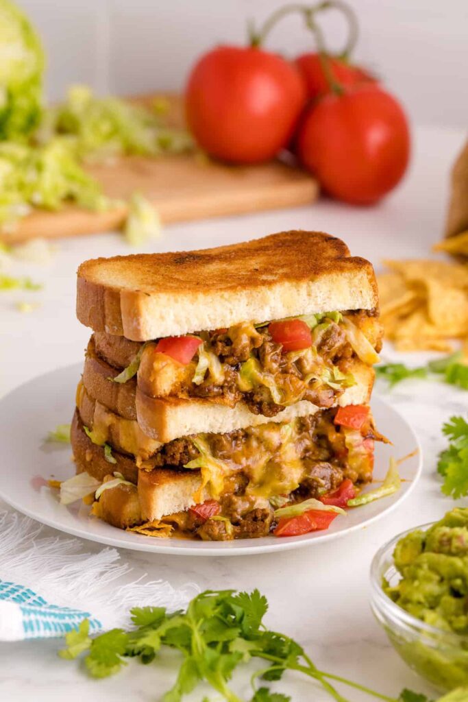 Taco-Grilled-Cheese panini