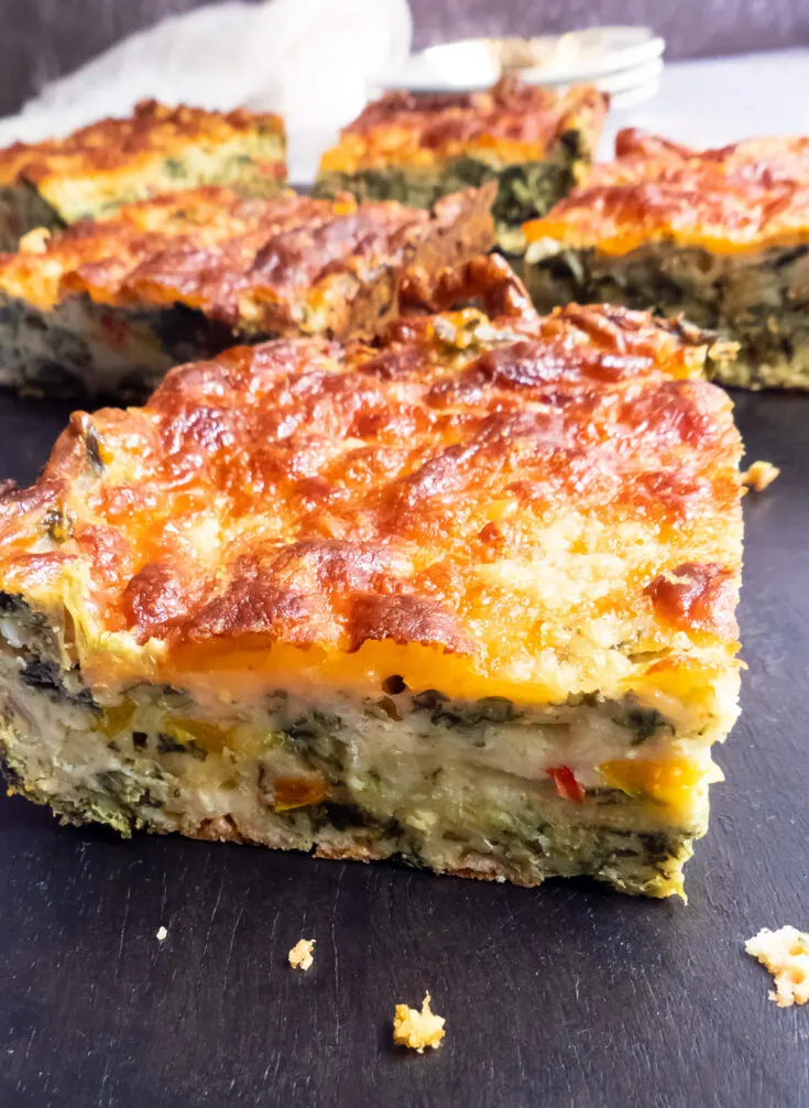 Spinach Squares Bake
