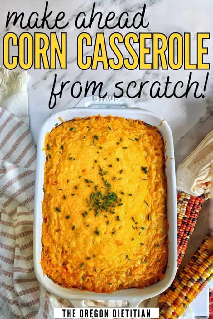 make-ahead corn casserole from scratch