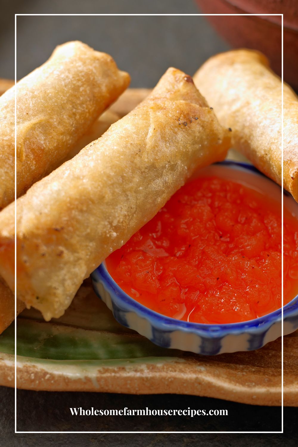 Egg Rolls with Sweet Sour Sauce