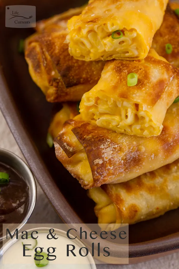 AIR FRYER MAC AND CHEESE EGG ROLLS