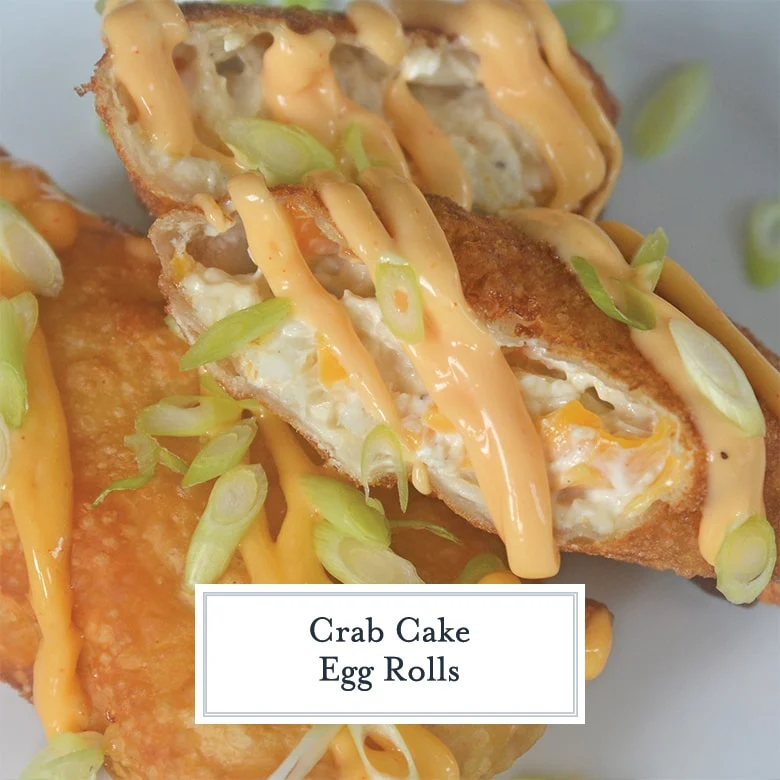 Crab Cake Egg Rolls
