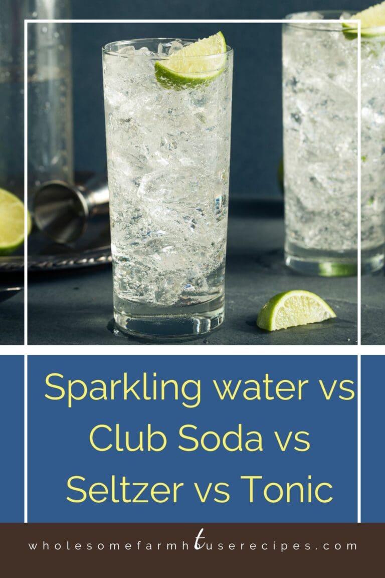 Sparkling water vs Club Soda vs Seltzer vs Tonic Wholesome Farmhouse