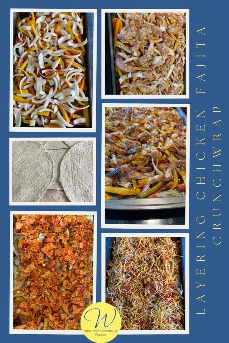 Sheet Pan Chicken Fajita Crunchwrap Bake Recipe Wholesome Farmhouse