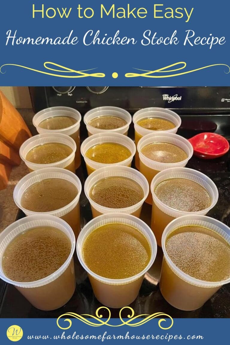 Make Stock How to Make Easy Homemade Chicken Stock Recipe - Wholesome Farmhouse ...