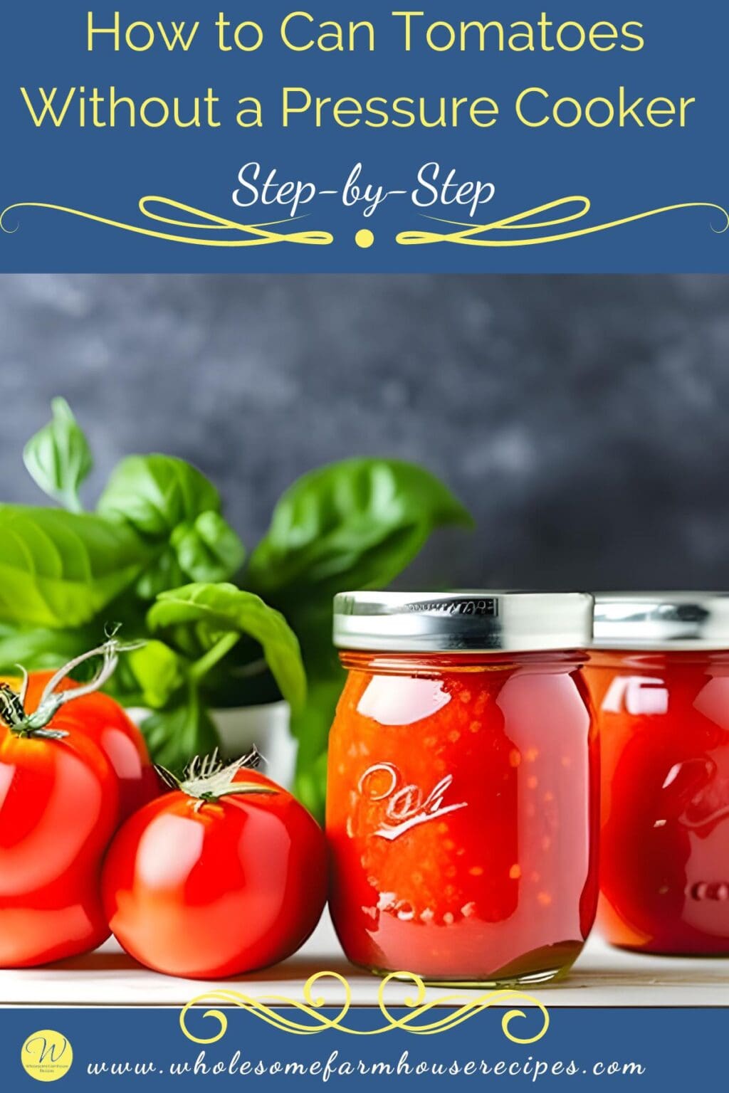 How to Can Tomatoes Without a Pressure Cooker StepbyStep Wholesome
