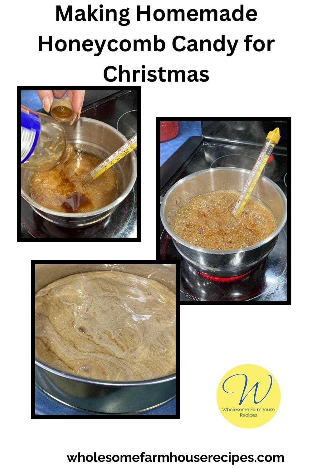 Making Homemade Honeycomb Candy for Christmas