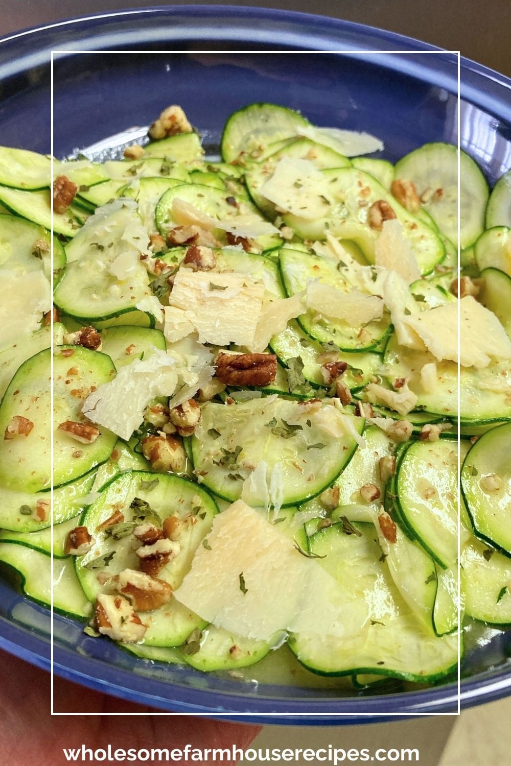 Raw Zucchini Salad with Vinaigrette