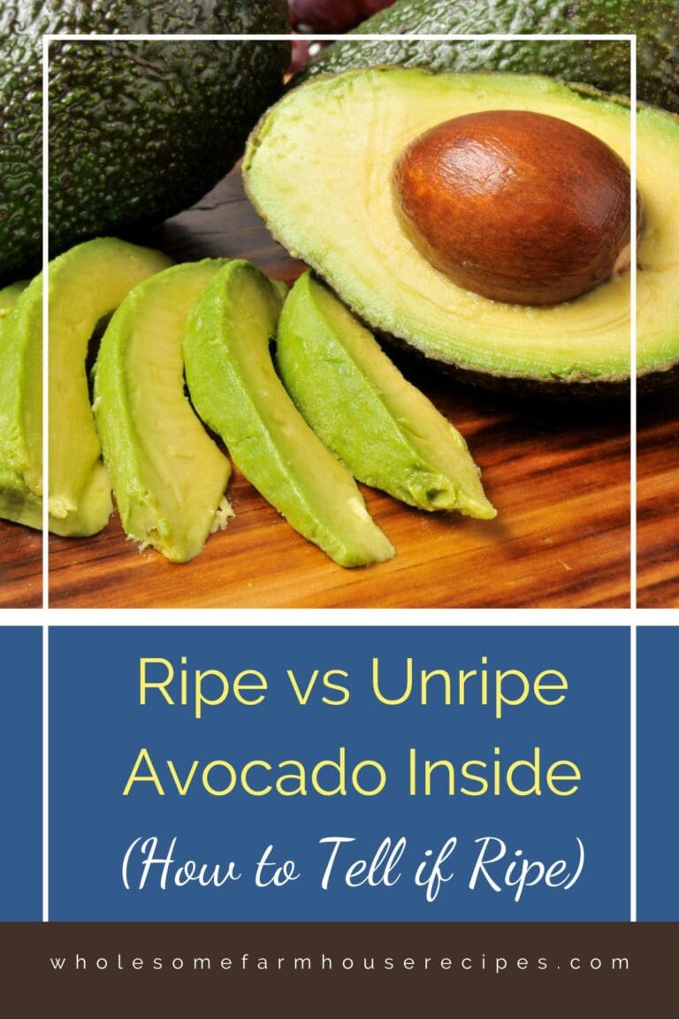 Ripe vs Unripe Avocado Inside (How to Tell if Ripe) - Wholesome ...