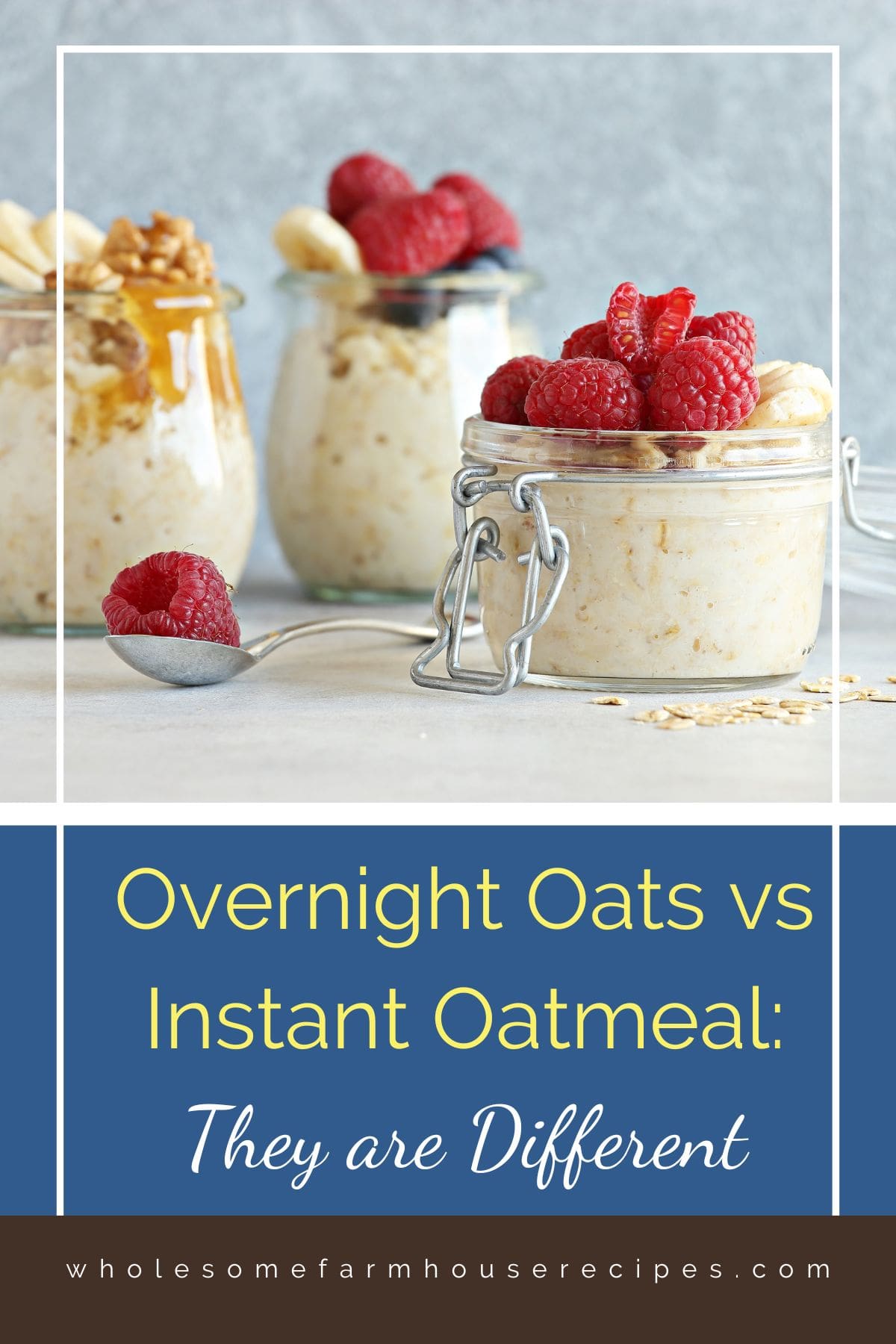 Overnight Oats vs Instant Oatmeal They are Different Wholesome