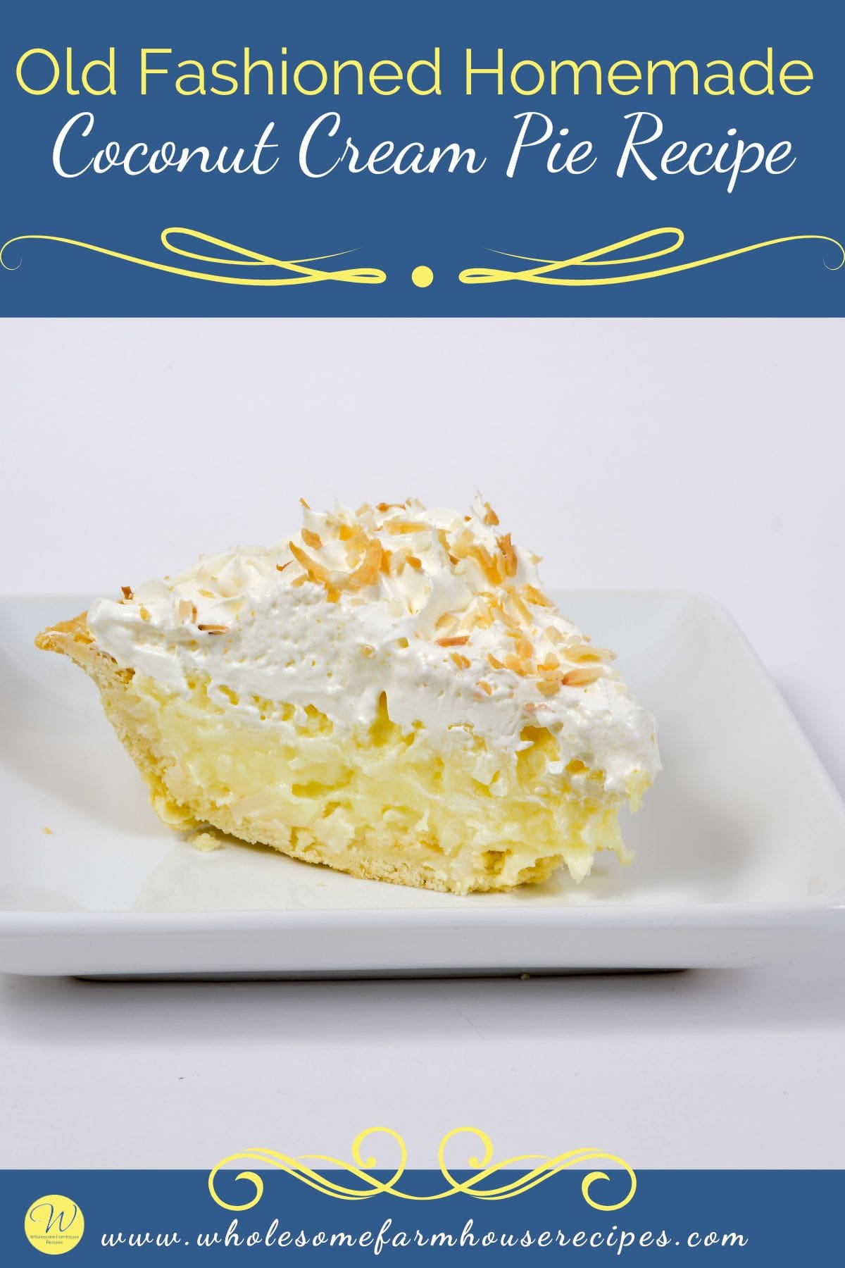 Old Fashioned Homemade Coconut Cream Pie Recipe