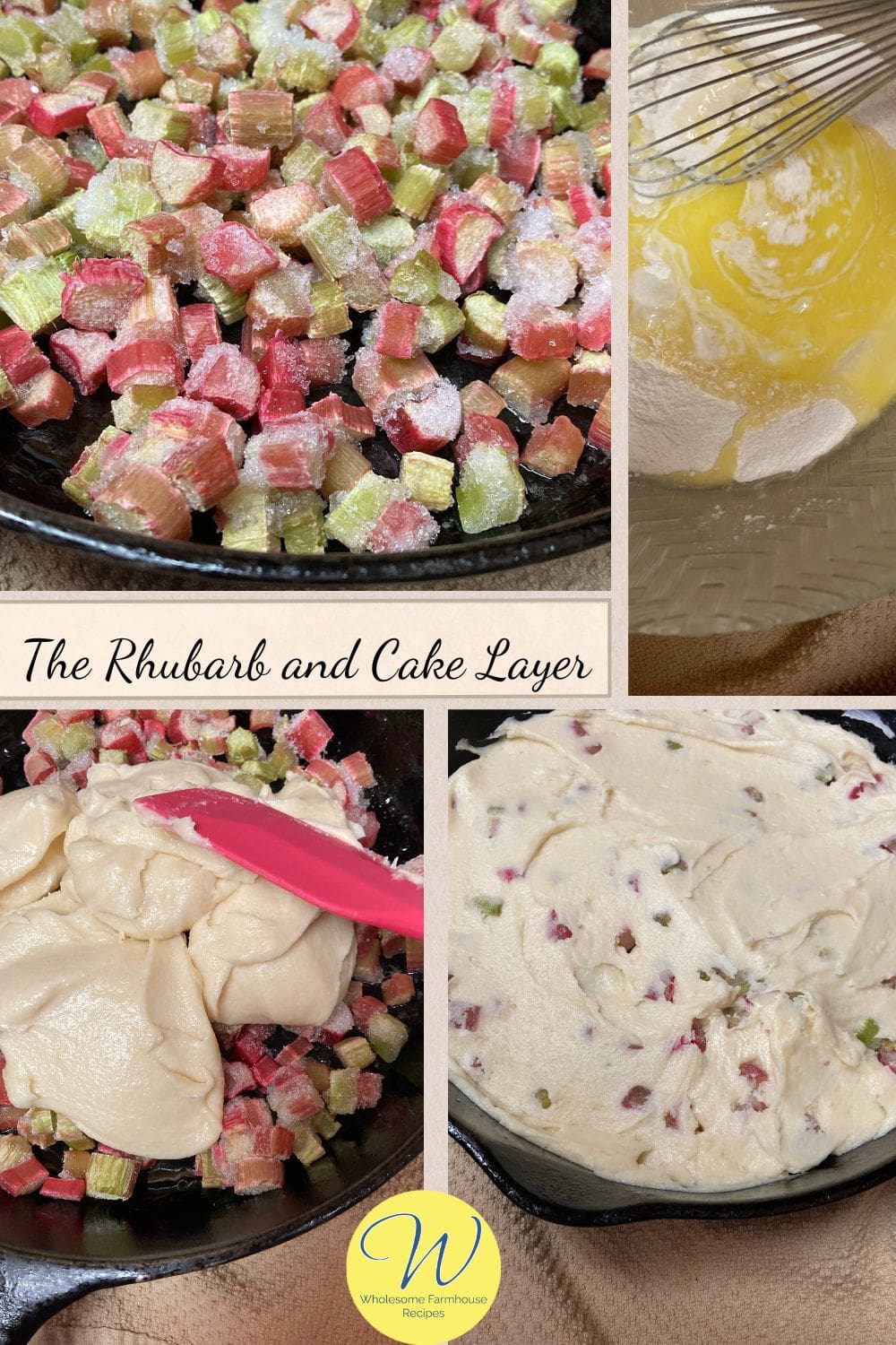 The Rhubarb and Cake Layer