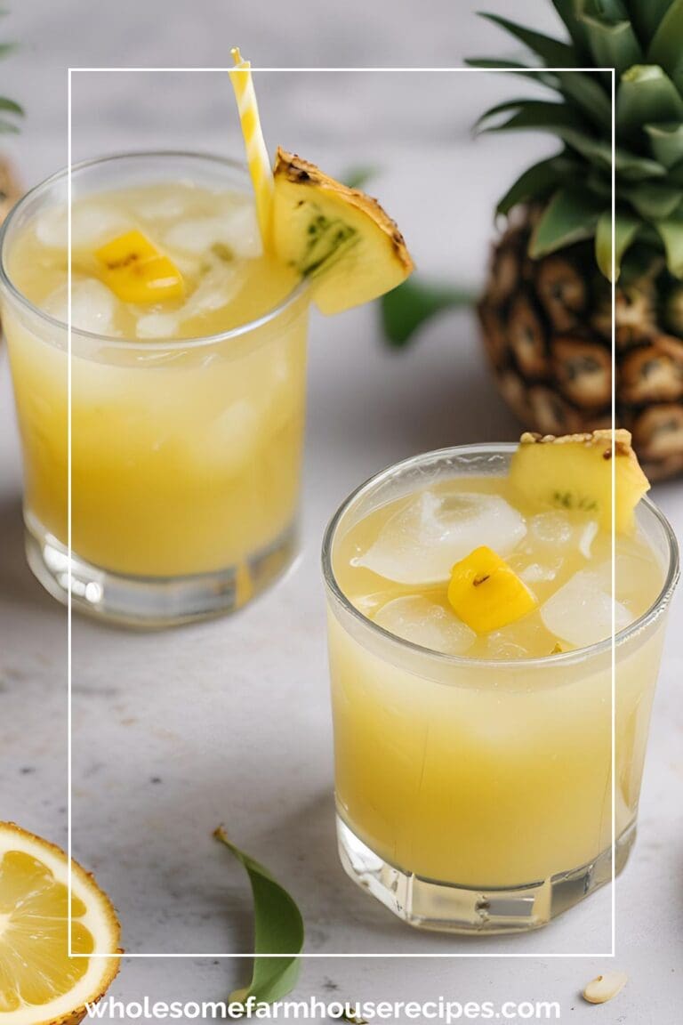 Starbucks Pineapple Passionfruit Lemonade Refresher Copycat Wholesome