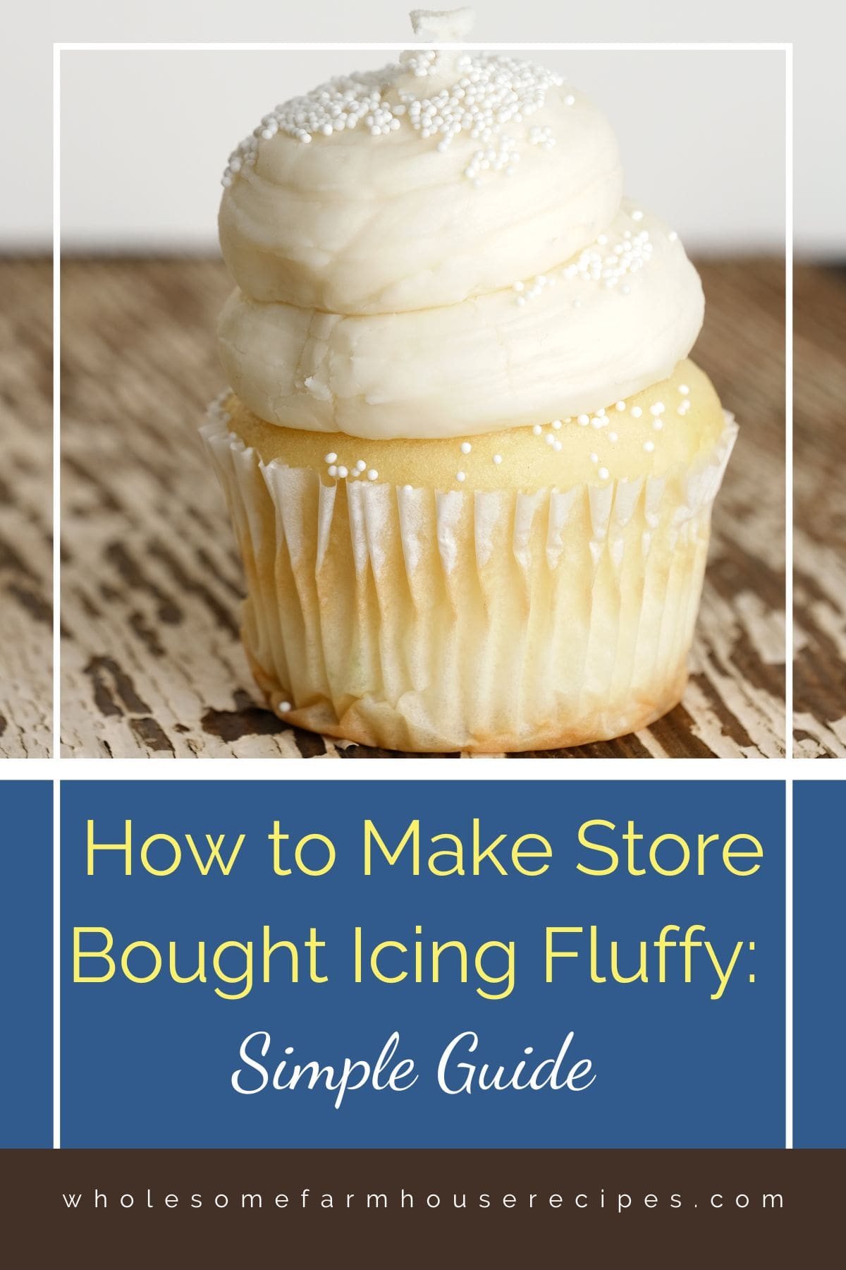 Do you want to make your store bought icing fluffy? It’s so convenient to use a can of frosting. When it comes to cake decorating, store-bought icing is a great way to save time. However, it often lacks the fluffy, airy texture, and for me the flavor of homemade buttercream frosting.