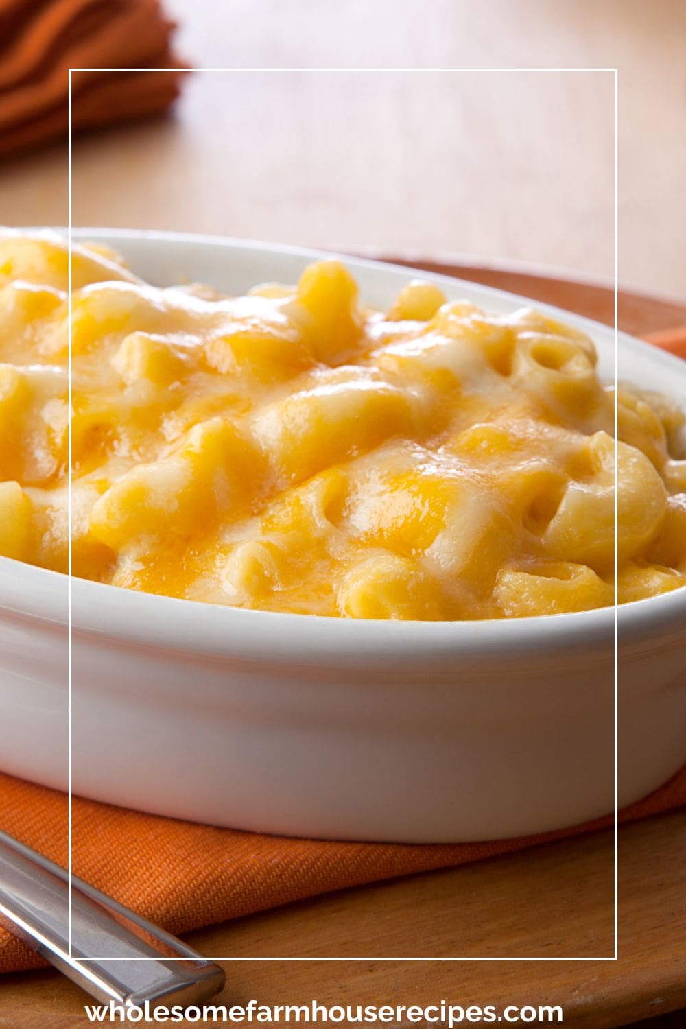 container of creamy mac and cheese