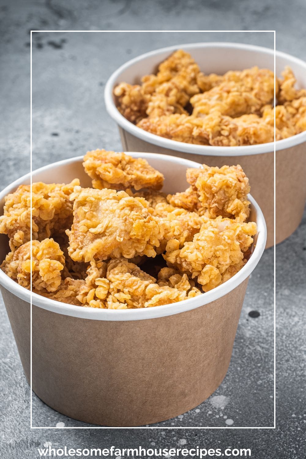 Crispy Chicken Pieces in Snack Cups