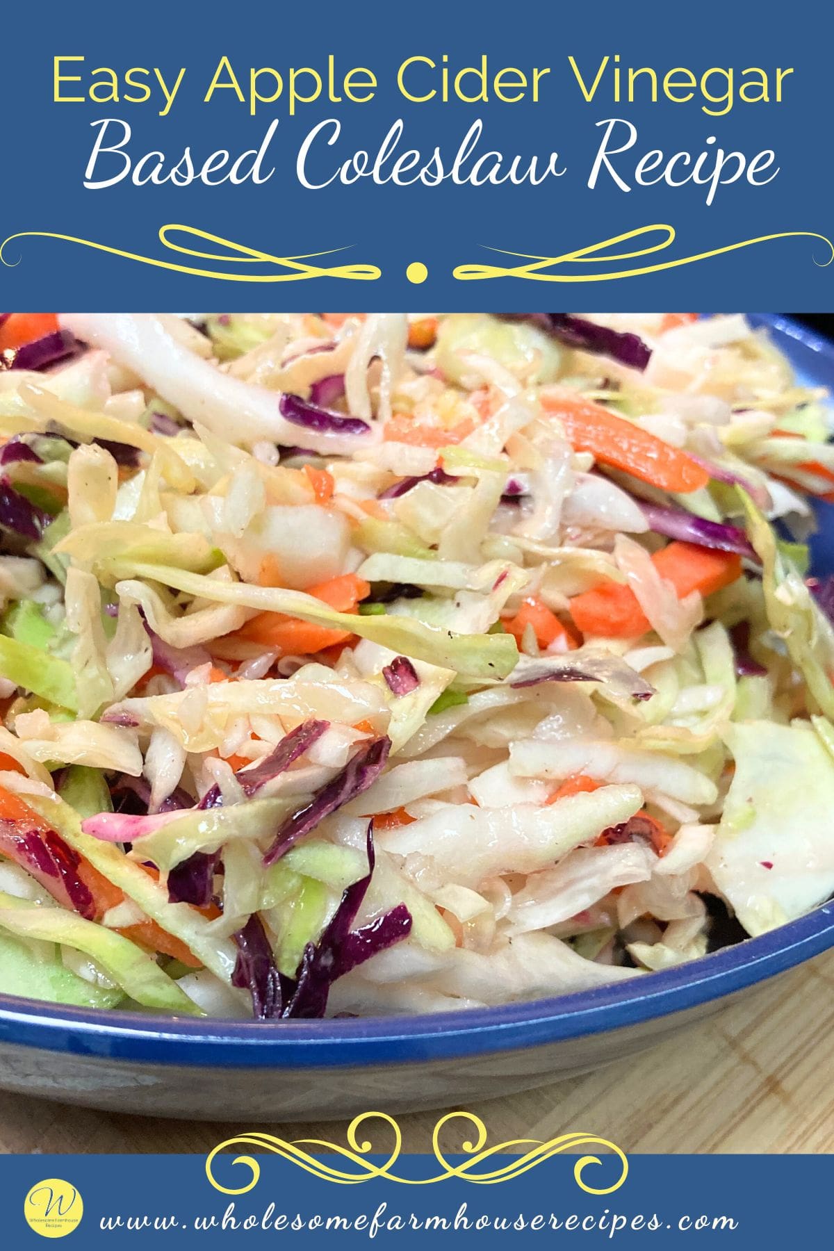 Easy Apple Cider Vinegar Based Coleslaw Recipe