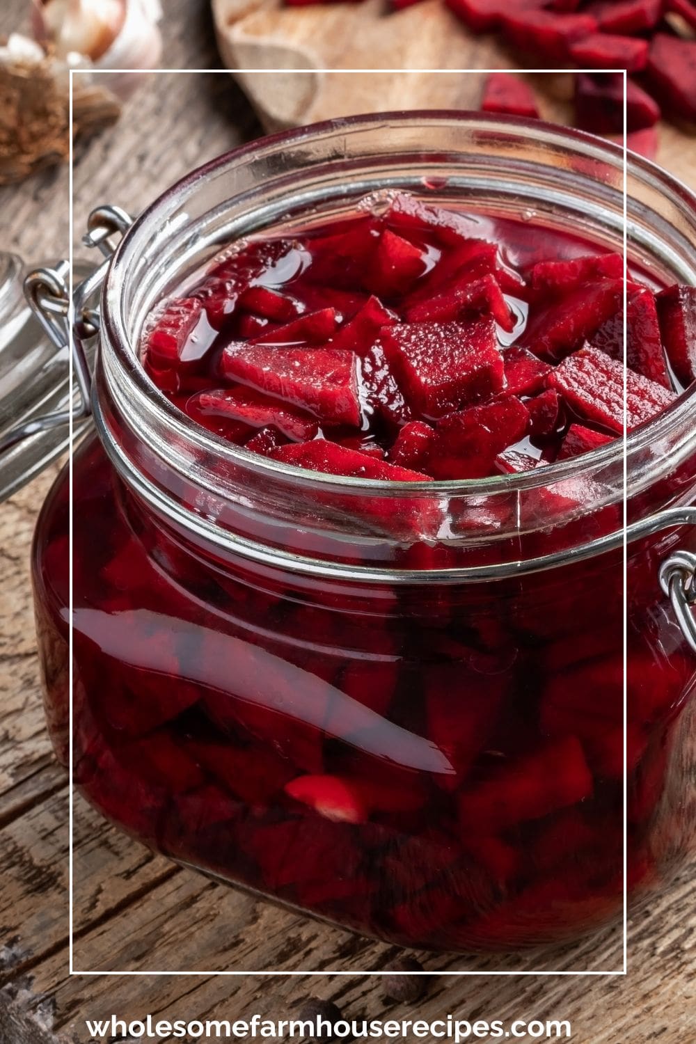 Jar of Quick Pickled Beets