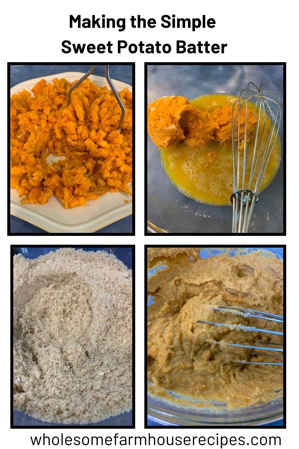 Making the Simple Sweet PotatoBatter