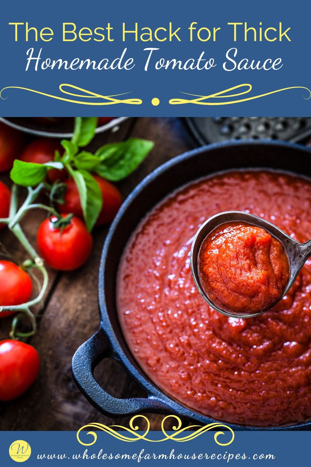 The Best Hack for Thick Homemade Tomato Sauce