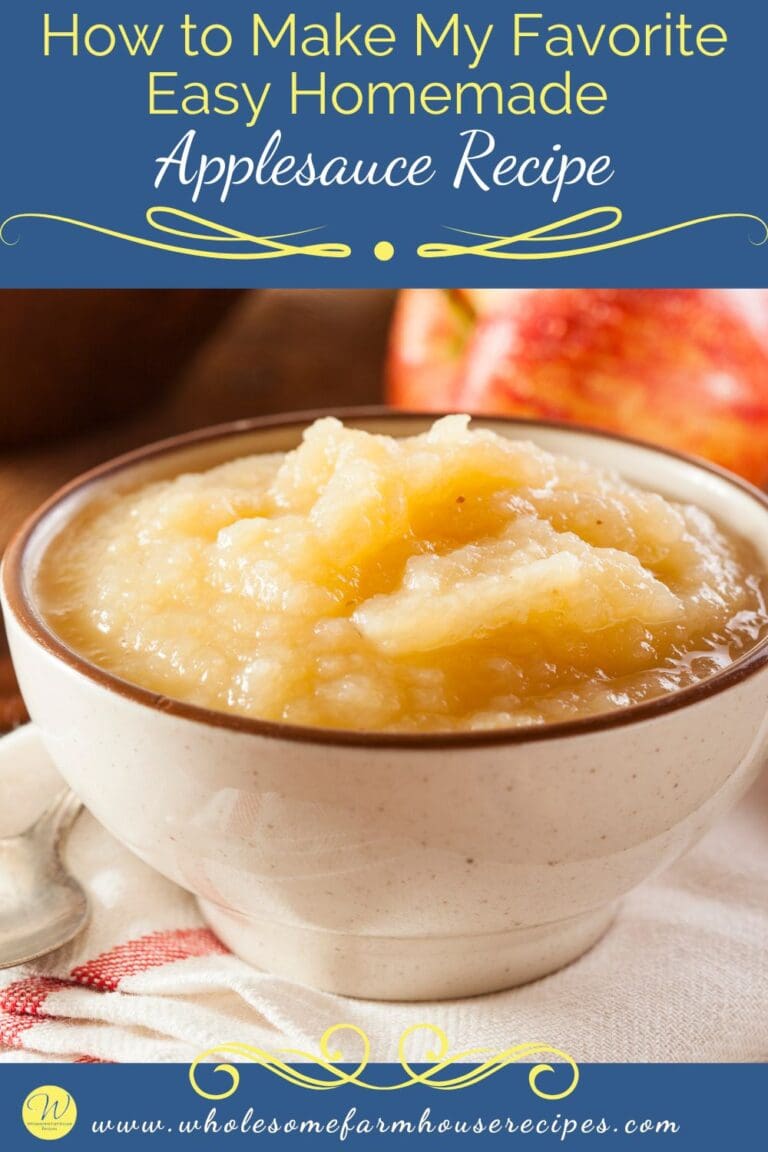 How to Make My Favorite Easy Homemade Applesauce Recipe Wholesome