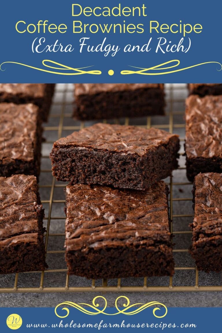 Decadent Coffee Brownies Recipe (Extra Fudgy and Rich) - Wholesome