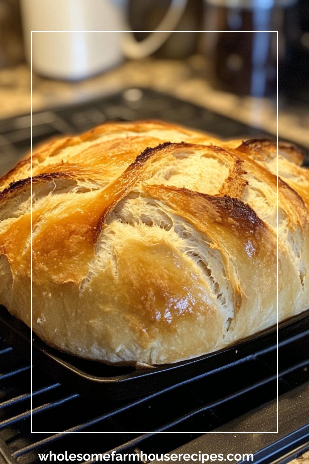 Rustic round loaf of bread
