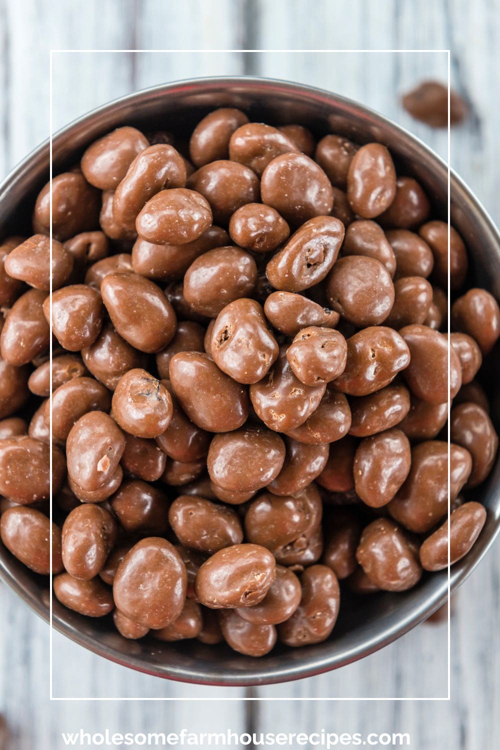 chocolate Covered Raisins in bowl